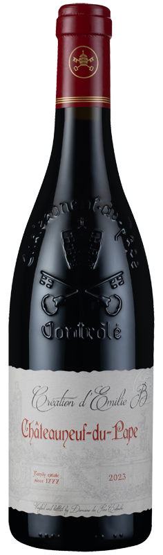 Création d'Émilie B Châteauneuf-du-Pape 2023 Création d'Émilie B Châteauneuf-du-Pape 2023