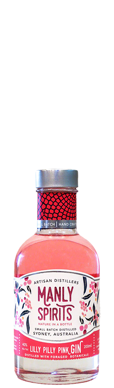 Manly Spirits Lilly Pilly Pink Gin 200ml NV Manly Spirits Lilly Pilly Pink Gin 200ml NV