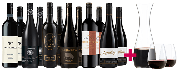 Premium Reds + Free Glasses & Decanter Premium Reds + Free Glasses & Decanter