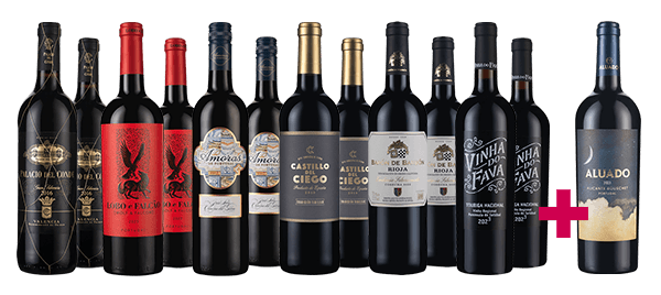 Spain & Portugal Reds Dozen + Free 7x Gold Aluado worth $26 Spain & Portugal Reds Dozen + Free 7x Gold Aluado worth $26
