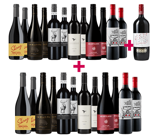 Premium Aussie Sale Reds 24-bottle BULK Deal + Free Magnum Premium Aussie Sale Reds 24-bottle BULK Deal + Free Magnum