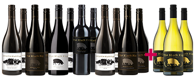 Black Pig Family Reds + 3 Black Pig 'The Prize' Chardonnay