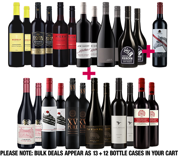 Value & Premium Exclusives 24-bottle BULK DEAL + Free d'Arenberg Shiraz Value & Premium Exclusives 24-bottle BULK DEAL + Free d'Arenberg Shiraz