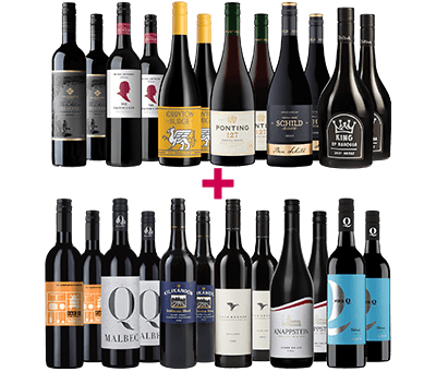 Gold-medal Barossa Shiraz & Gold-medal Aussie Reds BULK Deal