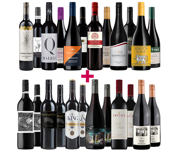 Gold-Medal Showstopper Reds & Black Reds 24-bottle BULK DEAL